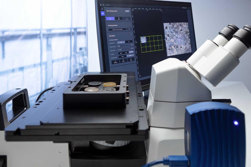 Металлографический инвертированный исследовательский микроскоп Carl Zeiss Axiovert 5